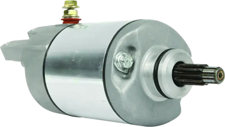 Silver electric motor with splined shaft for Honda TRX500FA motor starter replacement