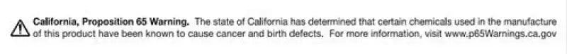 California Proposition 65 warning on QuadBoss Kawasaki KVF650 Brute Force 4x4 kit