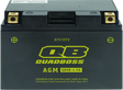 Black ATV/UTV battery with gold terminals for Yamaha YFM700R Raptor yfm700r yfm700r raptor