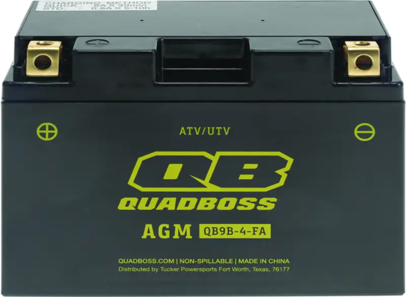 Black ATV/UTV battery with gold terminals for Yamaha YFM700R Raptor yfm700r yfm700r raptor