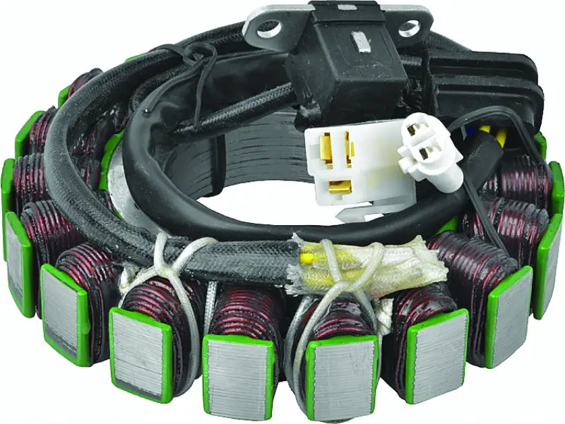 Motorcycle stator with wiring for KingQuad 4x4 AXi ATV from QuadBoss 07-10 Suzuki LT-A450X