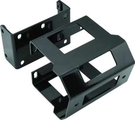 Black metal mounting brackets for KingQuad 4x4 AXi ATV Winch Mount on Suzuki LT-A450X