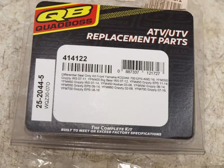 QuadBoss 07-11 Yamaha YFM350 Grizzly 4x4 IRS Front Differential Seal Kit - 414122 - Engine Components