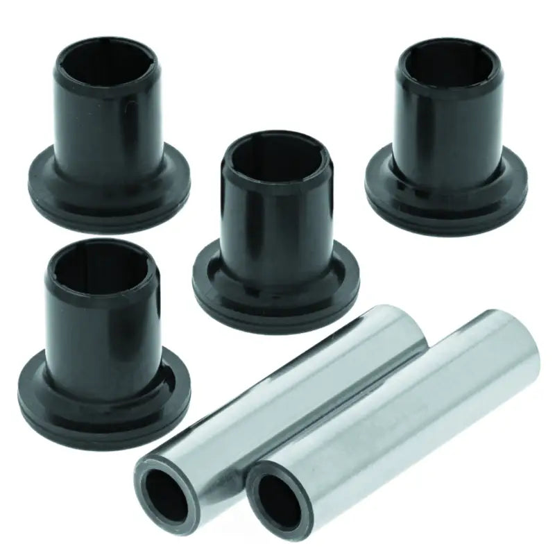 Black flanged bushings and metal sleeves for Polaris Outlaw lower A-arm kit repair