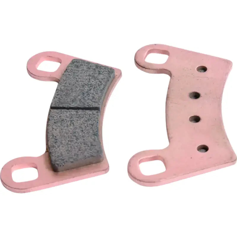 Two pink sintered brake pads for Kawasaki KFX450R front left brake system