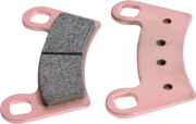 Two pink sintered brake pads for Kawasaki KFX450R front left brake system