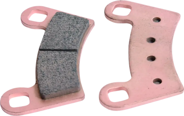Two pink sintered brake pads for Kawasaki KFX450R front left brake system