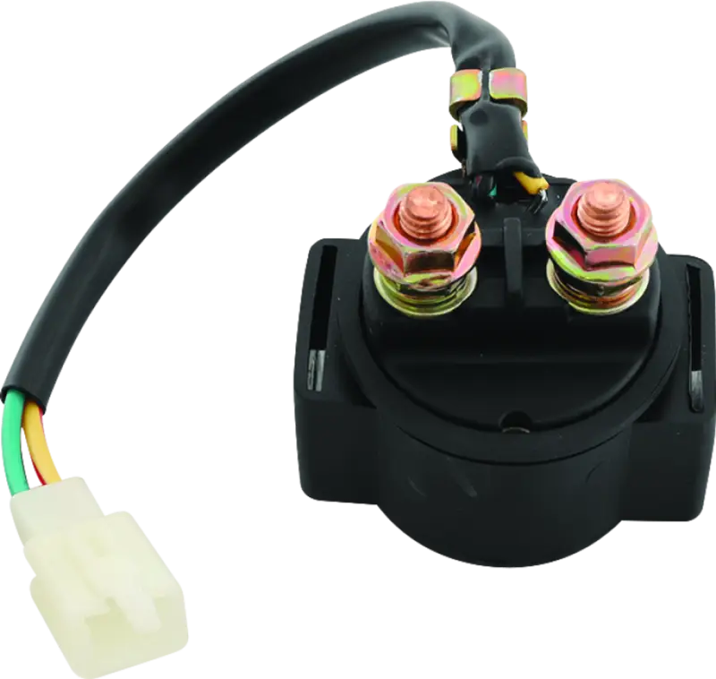 Black starter relay with wires for throttle control in RV parts & accessories