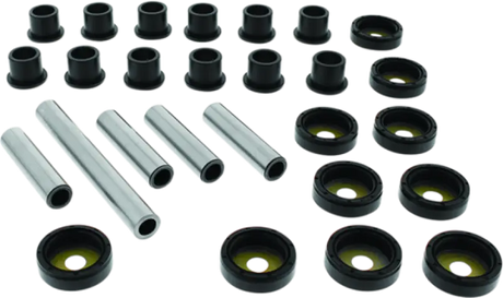 Assorted suspension bushings and sleeves in Arctic Cat rear independent suspension repair kit