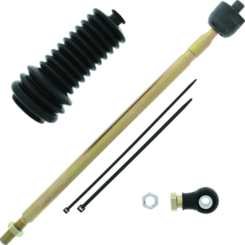 QuadBoss 09-10 Polaris Ranger 500 4x4 (03) Steering Rack Tie Rod Assembly Kit - Right Inner & Outer - Suspension