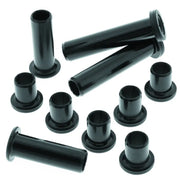 Black cylindrical bushings with flared ends for Polaris RZR rear independent suspension