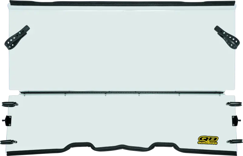 UTV rear window with mounting hardware for Polaris Ranger folding windshield in tough weather