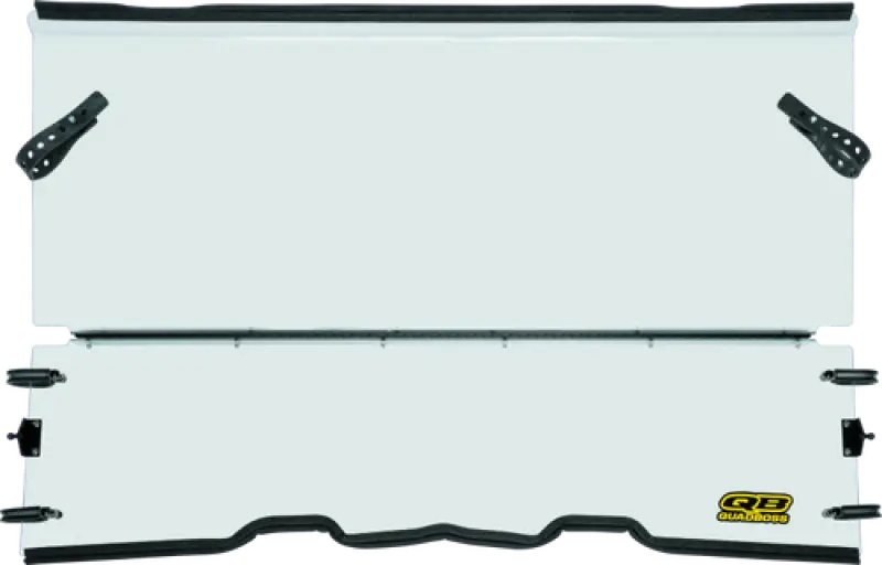 White UTV rear panel for Polaris Ranger folding windshield, great for tough weather conditions