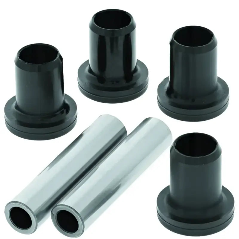 Black and silver bushings for Polaris Ranger lower A-arm in QuadBoss 10-14 kit