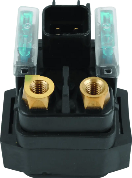 Black electrical component with brass terminals and fuses for Yamaha YFM125R Raptor repair kit