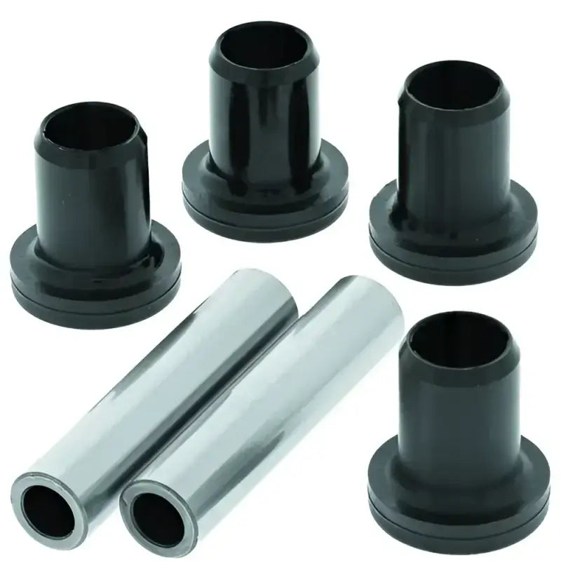 Black and silver bushings for Polaris Ranger rear panel windows in the QuadBoss 320472 kit