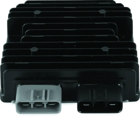 Black electronic voltage regulator with connectors for Can-Am Commander power supply