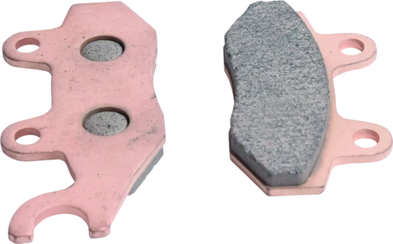 Metallic 58cycle text displayed on QuadBoss 11-19 Can-Am Commander left sintered brake pad