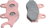 Metallic 58cycle text displayed on QuadBoss 11-19 Can-Am Commander left sintered brake pad