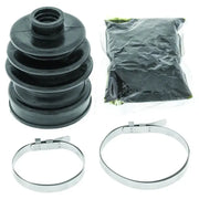 Black rubber boot with grease and metal clamps for Kawasaki KRF750 Teryx front CV joint