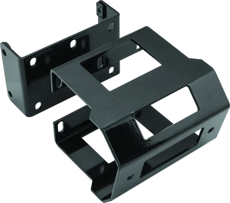 Black metal mounting brackets for Kawasaki KVF300 Brute Force ATV winch mount