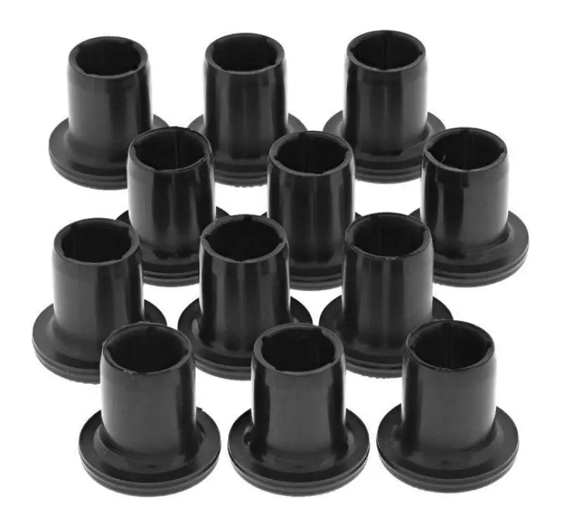 Black plastic flanged bushings for Polaris ACE rear independent suspension repair kit