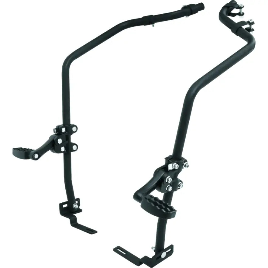 Black motorcycle highway bar foot pegs for Yamaha YFM700 Grizzly off-road bike