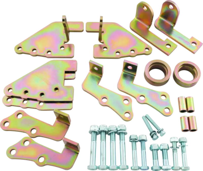 Gold-colored metal suspension lift kit for Honda SXS700 Pioneer SXS700 Pioneer models