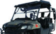 Camouflaged utility vehicle for Honda SXS700 Pioneer with folding windshield accessory