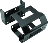 Black metal mounting brackets for Kawasaki KRF800 Teryx UTV winch mount setup