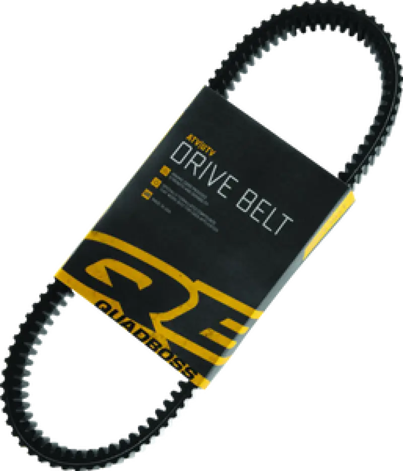 Black drive belt for Polaris ACE cooling fan assembly, durable for ATVs and UTVs