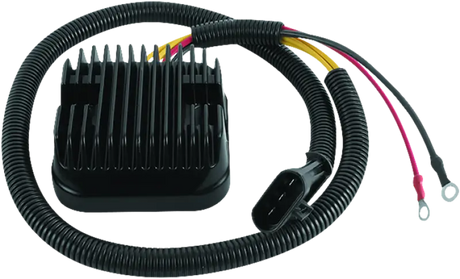 Black voltage regulator with wiring harness for Polaris Scrambler drive shaft universal joint