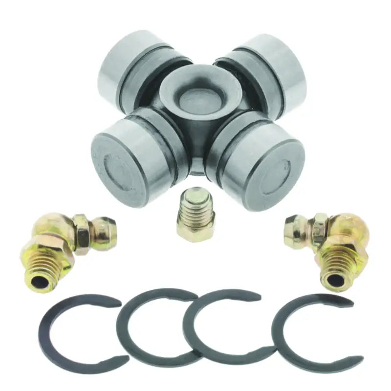 Universal joint with fittings and rings for Polaris Scrambler drive shaft repair