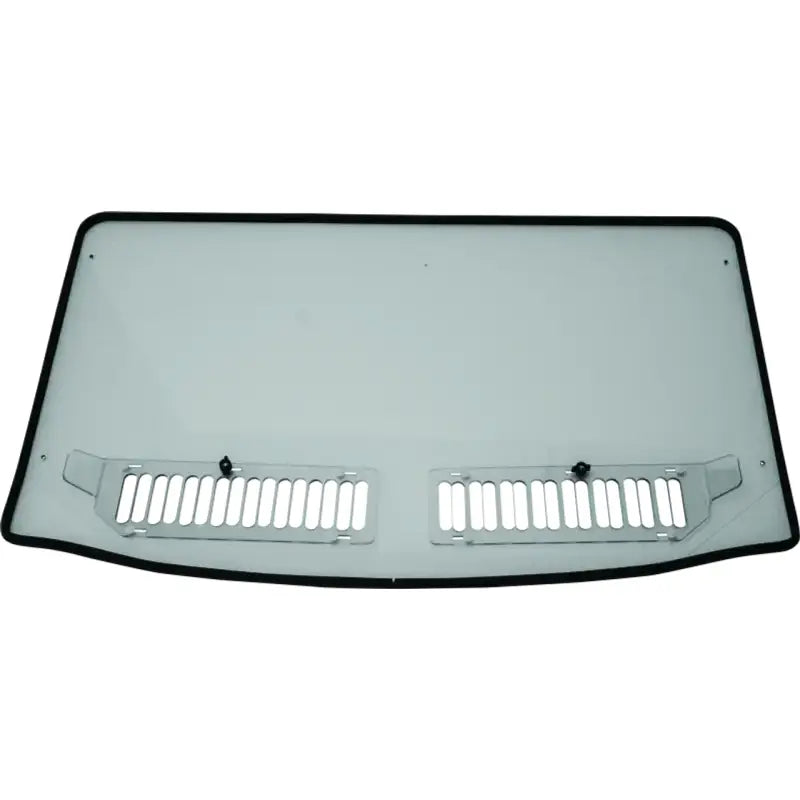 Vehicle windshield with vent covers for Polaris Ranger to reduce wind resistance