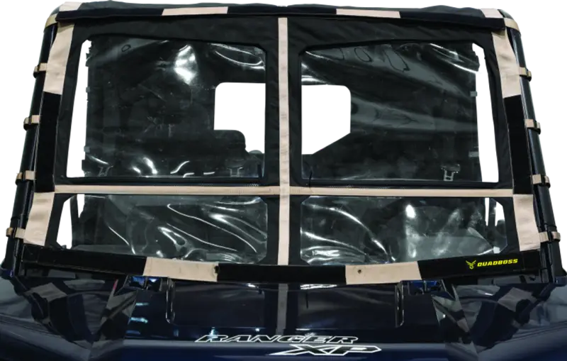 QuadBoss 15-19 Polaris Ranger 1000 Diesel Soft Windshield - 375790 - Exterior Styling