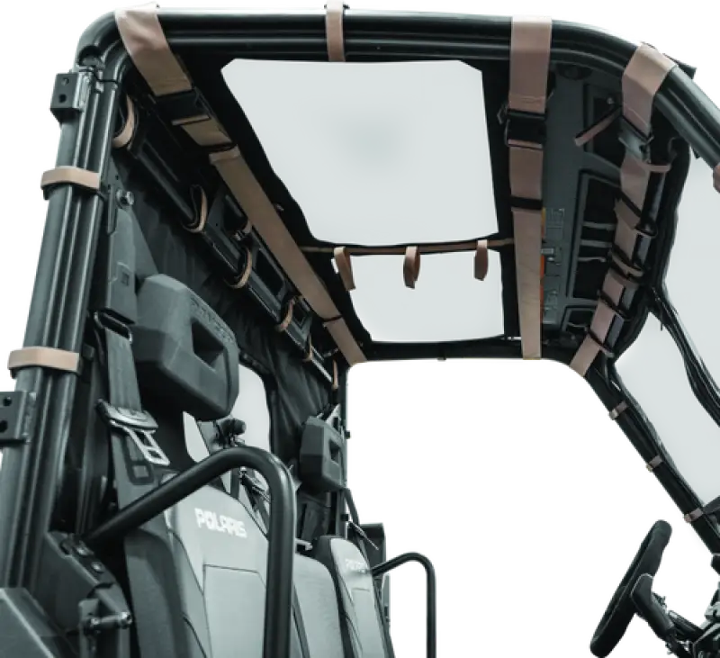 QuadBoss 15-19 Polaris Ranger 1000 Diesel Soft Windshield - 375790 - Exterior Styling