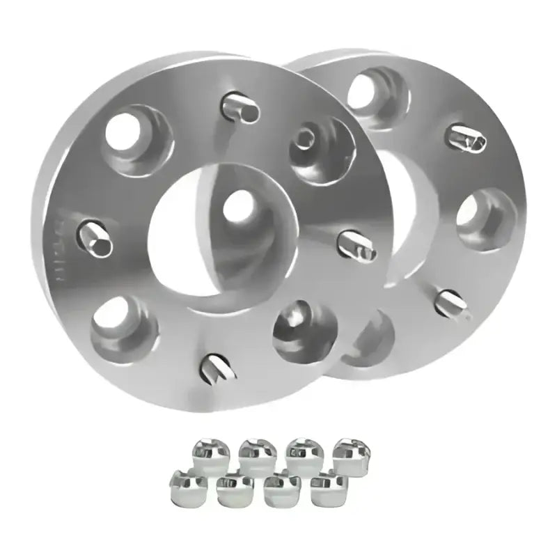 Silver wheel spacers for Yamaha YXC700 Viking VI EPS front wheel studs and nuts kit
