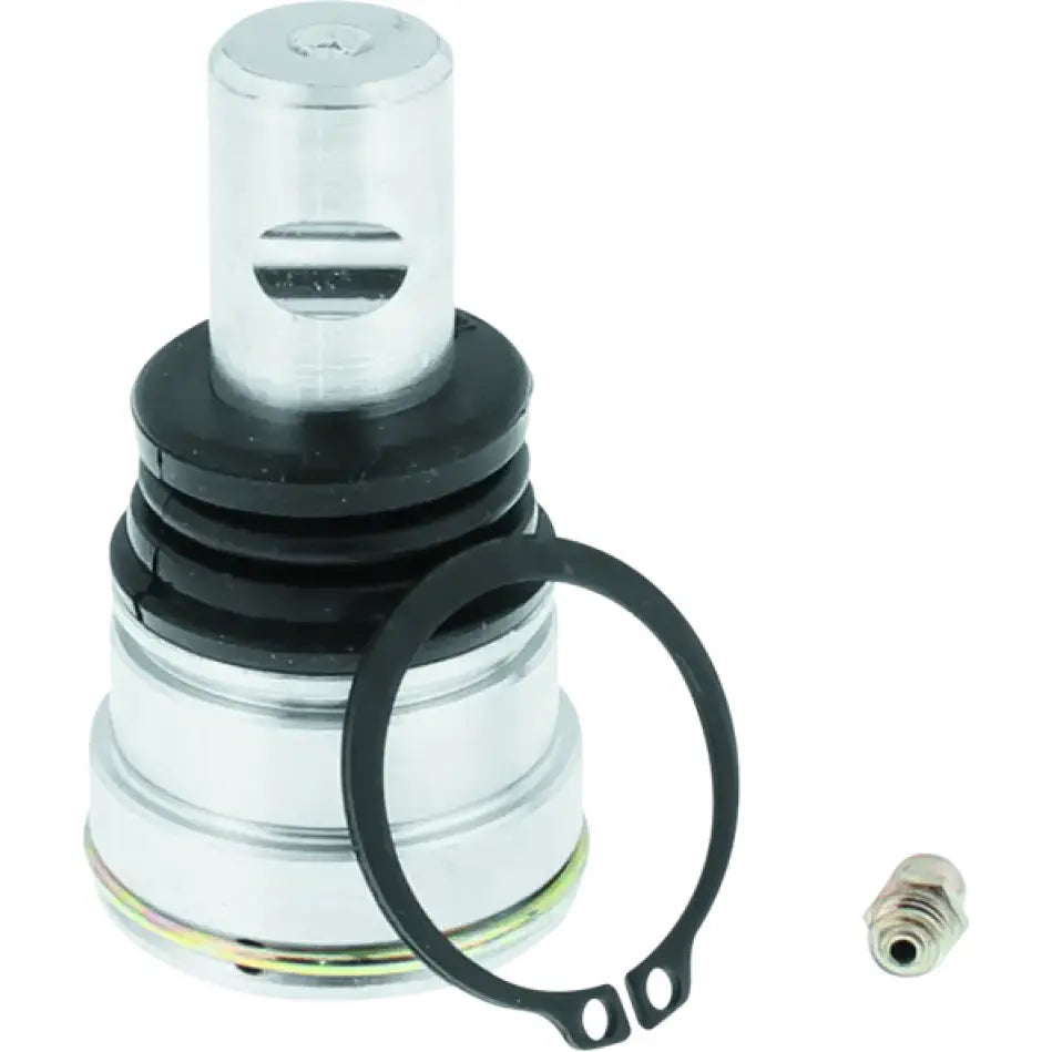 Silver and black mechanical part from Polaris Brutus lower ball joint kit