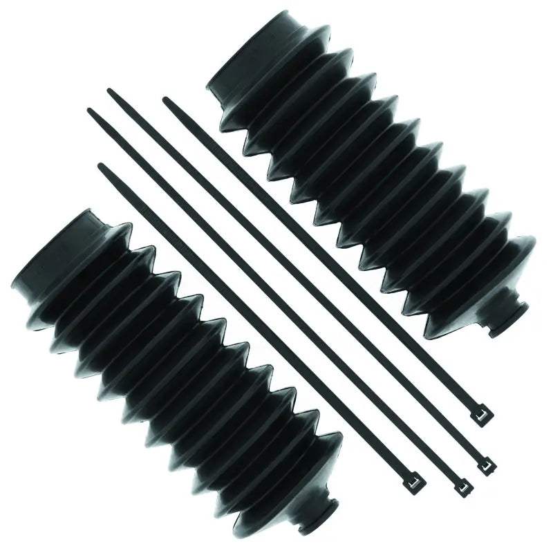 Black rubber bellows with zip ties for Honda SXS1000 Pioneer steering rack repair