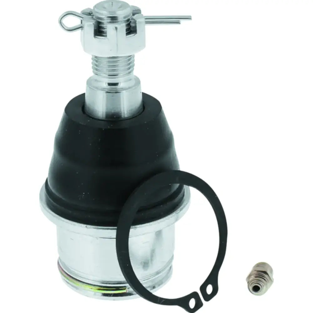 Shiny metal lower ball joint with grease fitting from QuadBoss can-am commander ball joint kit