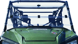 Green utility vehicle on QuadBoss Honda SXS1000 Pioneer Windshield accessory