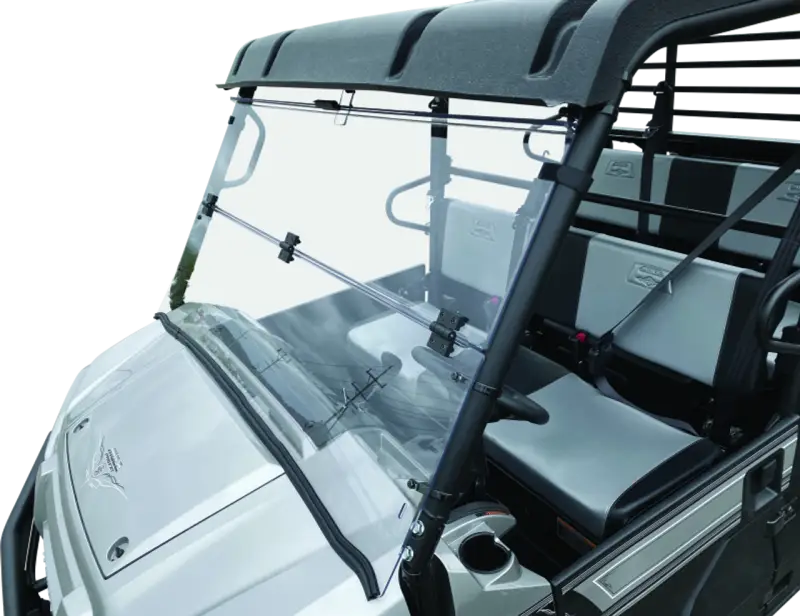 QuadBoss 16-22 Kawasaki KAF820 Mule Pro-DX Windbreak Folding Windshield - 375787 - Exterior Styling