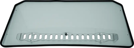 Rectangular windshield with mounting bracket for Polaris General rear panel windows