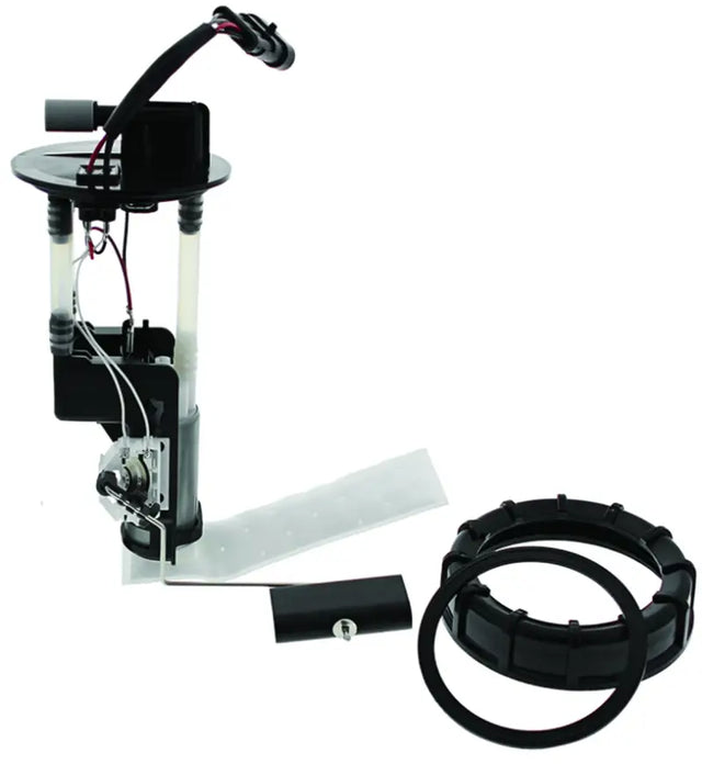 Unassembled fuel pump module and sending unit for Polaris ACE 500, includes gasket and ring