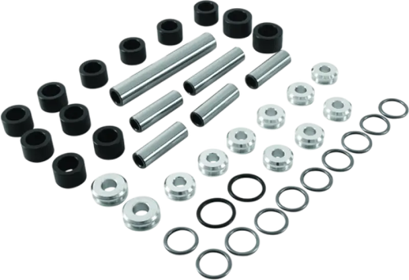 Assorted mechanical bushings and sleeves for Polaris Ranger rear independent suspension repair kit