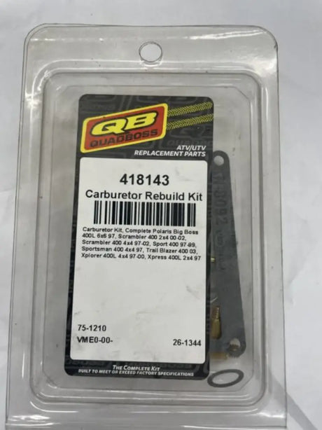 Carburetor rebuild kit in packaging for Polaris Big Boss 400L 6x6 at QuadBoss