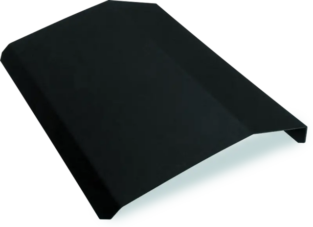 Black metal roof flashing for Polaris RZR Pro XP high-density slim roof accessory