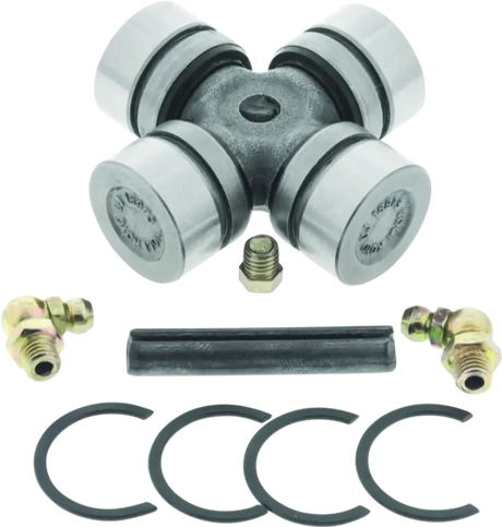 Polaris Ranger rear axle universal joint with grease fittings, snap rings, and pin