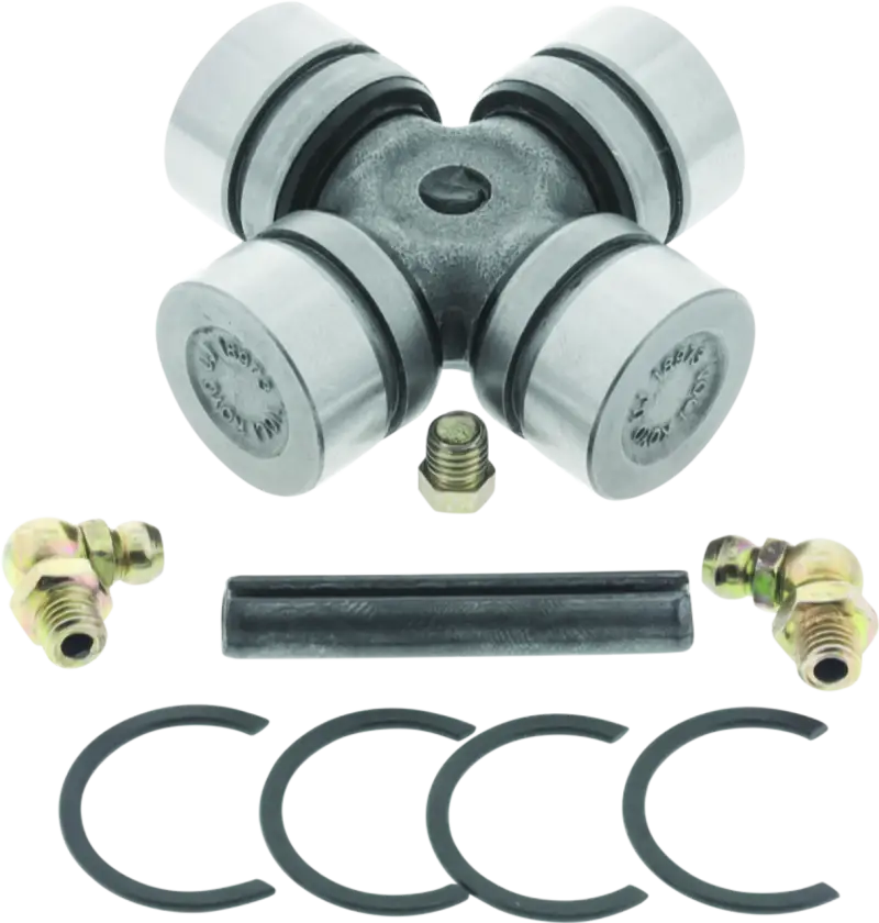 Polaris Ranger rear axle universal joint with grease fittings, snap rings, and pin