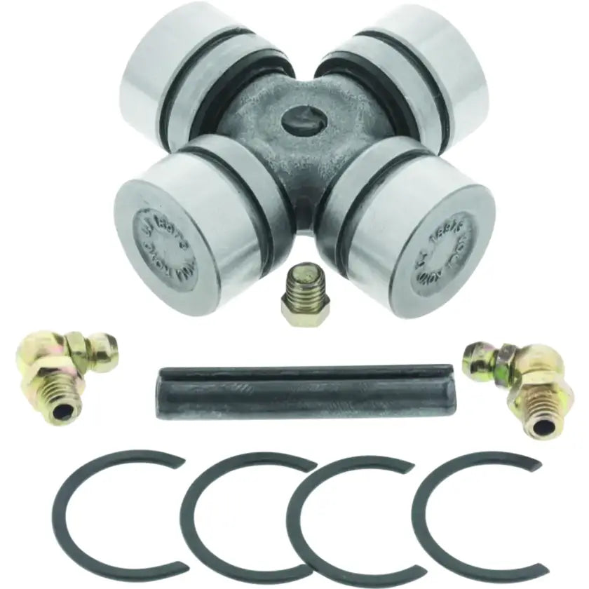 Polaris Ranger rear axle universal joint with grease fittings, snap rings, and pin